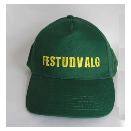 Orange børnekasket med navn på