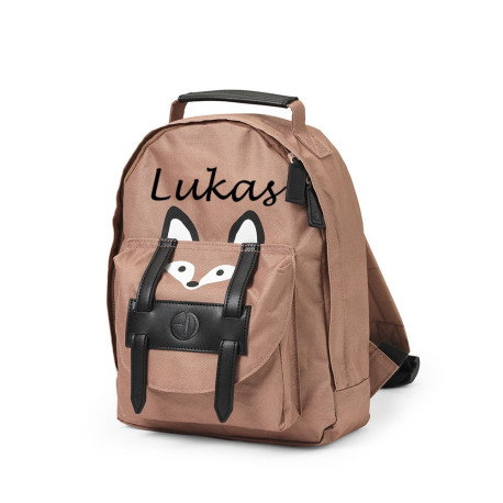 Sjov ræve rygsæk med navn, en favorit i vuggestue og dagpleje.