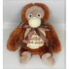 Cubbies Orangutang bamse med tekst på maven