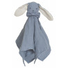 Teddykompaniet blå kanin sutteklud med navn på