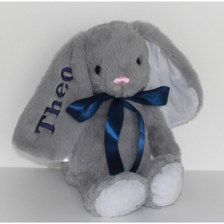 Cubbies  grå bamse kanin med navn på