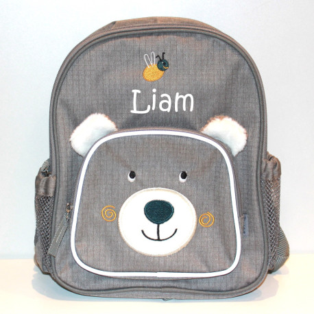Sterntaler grå bjørn børnerygsæk med navn på