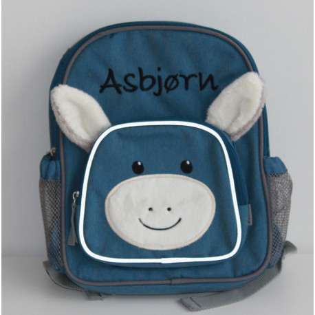 Sterntaler blå pony børnerygsæk med navn på